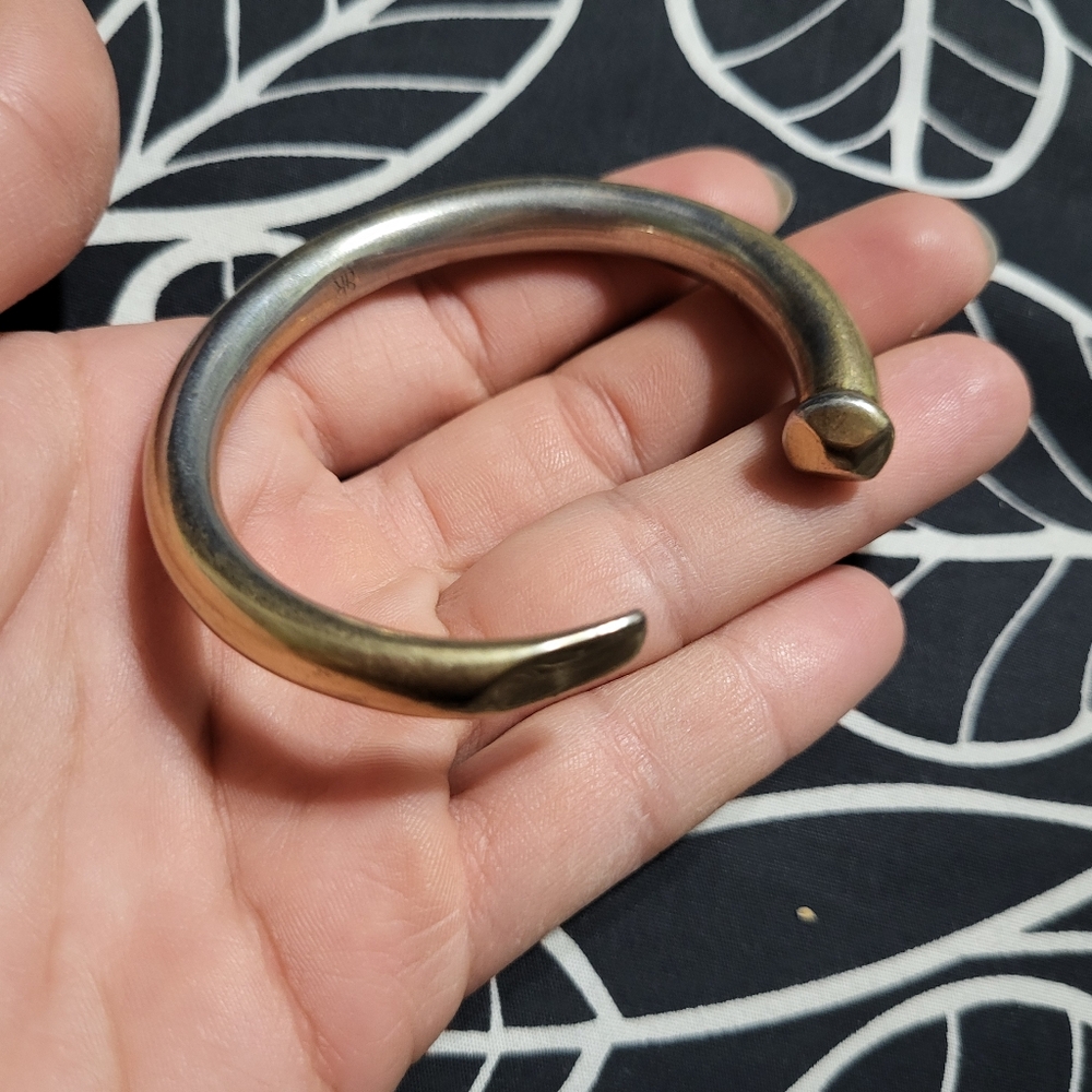 Banana Republic Gold Tone Nail Bracelet